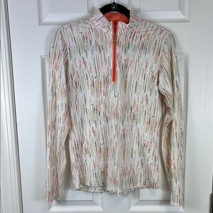 San Soliel golf 1/4 zip long sleeve top sz sm